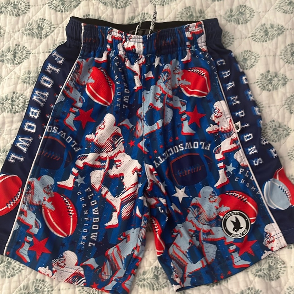Flow society boys football shorts